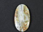 Natural Crazy Lace Agate Oval Cabochon Jewelry Making Stone 25X46X05 MM