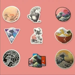 18 The Great Wave Stickers 2 - Picture 1 of 2