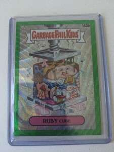 2021 Garbage Pail Kids GPK Chrome Series 4 Ruby Cube 257/299 Green Wave 163b