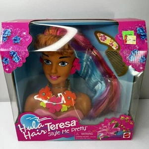 Vintage 1997 Hula Hair Barbie Style Me Pretty Mattel #67581 NRFB RARE HTF Flower - Bild 1 von 7