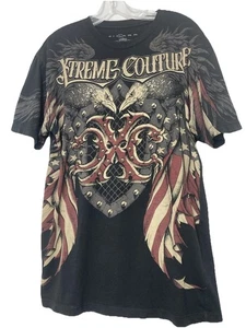 XTREME COUTURE Men’s t shirt Size large Black Short Sleeves - Picture 1 of 6