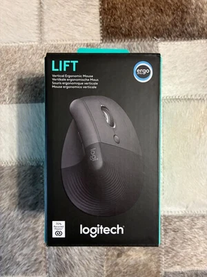 Logitech Lift Vertical Ergonomic Mouse, Wireless, Right Handed Graphite - Image 1 of 4