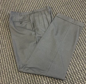 Brioni Made In Italy Herren Plissee Anzughose Bündchen Grau Gr. 42 /32 - Bild 1 von 5