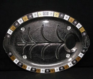 INLAND GLAS ovale Glasplatte im Vintage-Look - Bild 1 von 5