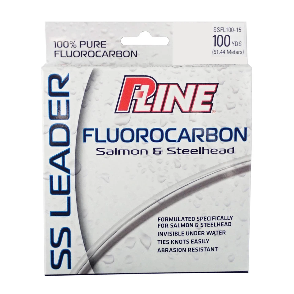 Líder de fluorocarbono cabeza de acero salmón P-Line 40 lb 100 yd Foto 1 de 1