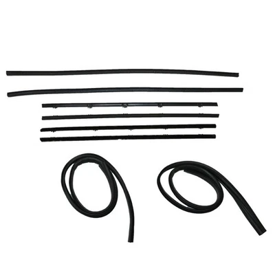 8pc Window Sweep Kit Black Bead for 67-72 GMC Chevy Truck Foto 1 de 2