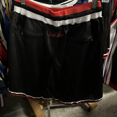 Chicago Bulls Men's Just Don Black Basketball Shorts Size Medium - Image 1 of 4
