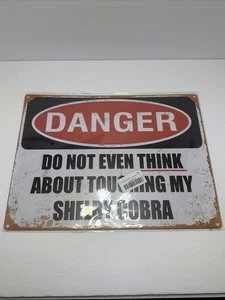 Shelby Cobra Metal Sign 11 3/4 By 15 3/4 Inches New 🇺🇸US SELLER🇺🇸 - Picture 1 of 2