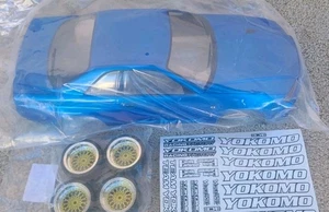 Killerbody Nissan Skyline R34 1/10 RC Car Karosserie blau lackiert GT-R BNR34 RC Drift - Bild 1 von 24