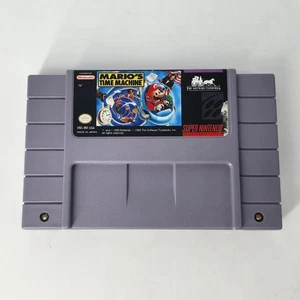Mario's Time Machine (Super Nintendo, SNES, 1993)  CLEANED & TESTED - Fast Ship! - Picture 1 of 8