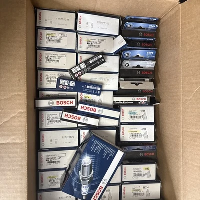 Huge Lot Of BOSCH Spark Plugs. Different Sizes & Quantities - Image 1 of 4