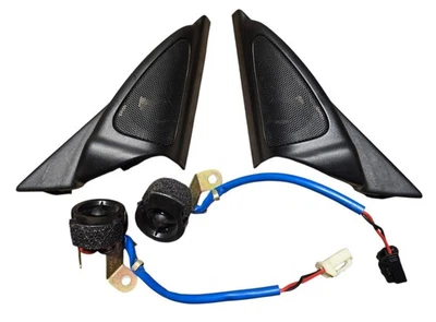 98-02 Lexus LX470 Delantero Izquierdo Derecho CONJUNTO PAR Puerta Tweeter Altavoces Cubierta Borde OEM Foto 1 de 4