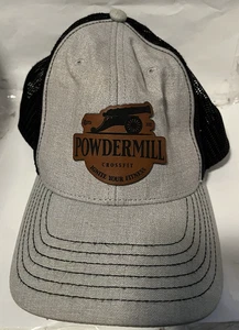 Powdermill Crossfit Ignite your Fitness Snapback Hat Cap Gray & Black Mesh Back - Picture 1 of 5