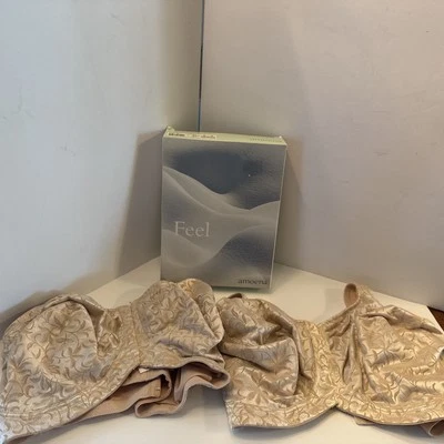 2-NUEVO Sujetador de Mastectomía Amoena Sujetador Suave Sin Aros Cierre Frontal y Trasero - Desnudo 40DDD Foto 1 de 4