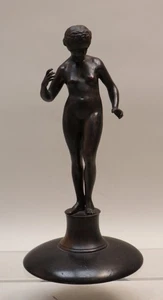 Feiler (tätig Anfang 20. Jahrhundert) - Eva - Bronze auf ebonisiertem Holzsockel - Bild 1 von 12