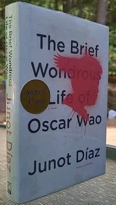SIGNED JUNOT DIAZ The Brief Wondrous Life of Oscar Wao HCDJ Book DJ 1st Pulitzer - Foto 1 di 13