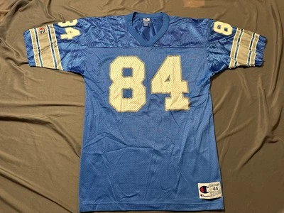 Vintage NFL Champion Detroit Lions #84 Herman Moore Jersey sz 44 Made In Mexico - Image 1 of 4