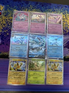 Eeveelution Pokemon Cute Binder Page Collection Lot - Picture 1 of 2