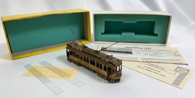 SUYDAM #530 BRASS PACIFIC ELECTRIC MEDIUM FIVE WOOD INTERURBAN COACH - VIDEO! - Image 1 of 4