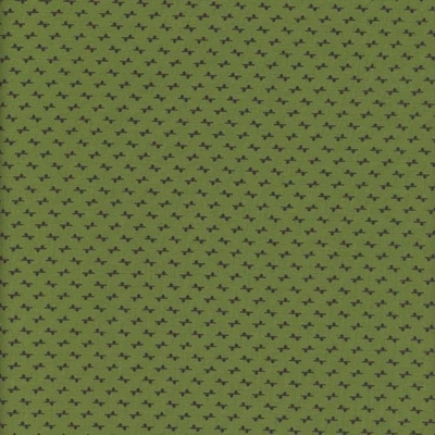 Marcus Fabrics Sheryl Johnson 1800s Civil War Repro Woof & Warp Green FQ - Image 1 of 2