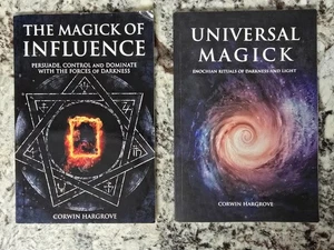 Lot 2 Corwin Hargrove Occult Books ~ Universal Magick + Magick of Influence - Imagen 1 de 8