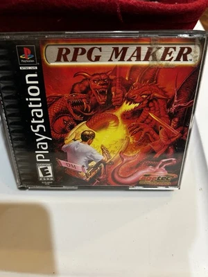 RPG Maker PS1 (Sony PlayStation 1, 2000) Case & Game & Manual  Tested Working - Image 1 of 4