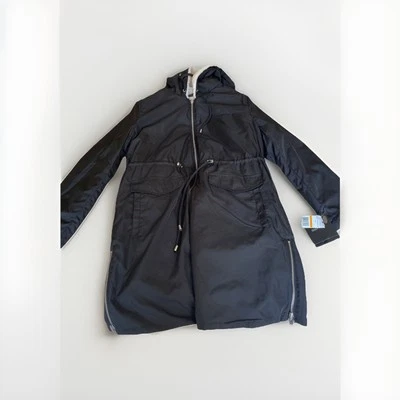 Ellen Tracy Reversible Black And Faux Fur Coat - Image 1 of 4