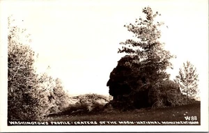 Washington's Profile Craters of the Moon National Monument Idaho RPPC - Picture 1 of 2