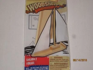 Wood Shop Wood Model Kit - Build Real Wooden SAIL BOAT, Toy Kids Arts/Crafts Set - Picture 1 of 3