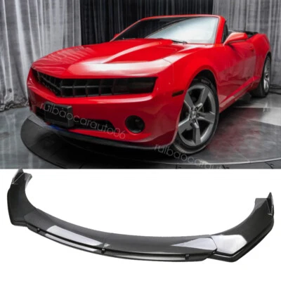Front Bumper Lip Splitter Spoile Car For Chevrolet Camaro LT SS RS Carbon Fiber Foto 1 de 4