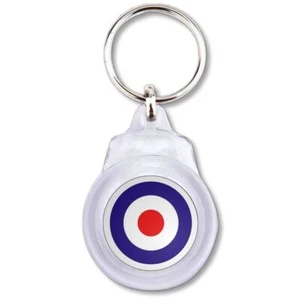 MOD Plastic Key Ring Round (60mm x 37mm) - Picture 1 of 2