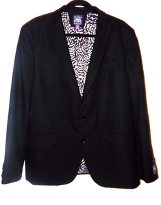 NUOVO BLAZER NERO DA UOMO SAVILE ROW CO.LONDON TAGLIA 44L - Foto 1 di 8