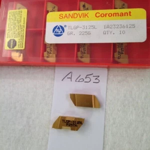 10  NEW SANDVIK TLGP-3125L  TOP LOK CARBIDE INSERTS. GRADE:  225G.  {A653} - Picture 1 of 1