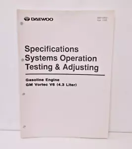 Daewoo Specifications Systems Operation Testing & Adjusting Gasoline Engine 4.3 - Picture 1 of 6