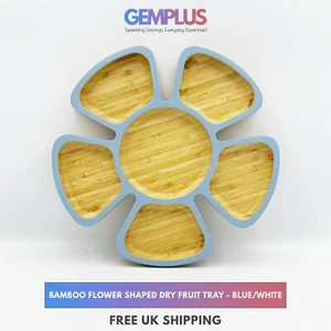 GEM+ | Premium Eco-Friendly Bamboo Flower-Shaped Dry Fruit and Snack Tray - Picture 1 of 8