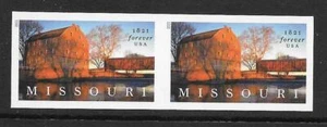 Scott #5626a IMPERFORATE (NO DIE-CUT) Missouri Statehood Horiz. Pair, MNH - Picture 1 of 1