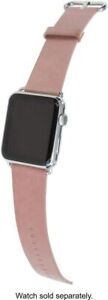  Trident YBWB3PL Leather Watch Strap for Apple Watch 38mm - Light pink 