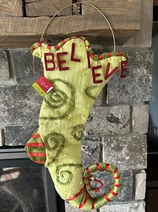 PATIENCE BREWSTER KRINKLES “ I BELIEVE”Christmas Jester Stocking DEPT 56 Jumbo - Picture 1 of 16