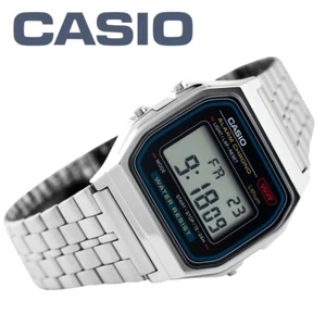CASIO A159WA-N1 Made in Japan Classic Digital Watch Stainless Steel Band - Picture 1 of 3