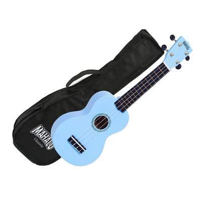 Mahalo Ukulele MR1LBU Rainbow Series LIGHT BLUE Soprano UKE W/Gig Bag - Image 1 of 2