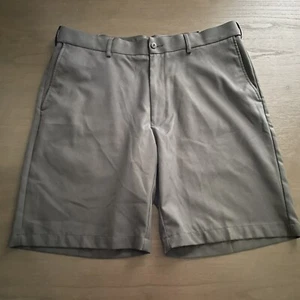 PGA Tour Mens Size 36 Shorts Dark Gray Golf Chino Flat Front Athletic Polyester - Picture 1 of 5