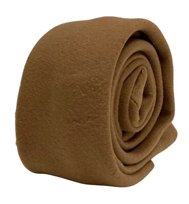 Designer Wool Mens Tie - Light Brown - Handmade Necktie by Frederick Thomas - Image 1 of 3