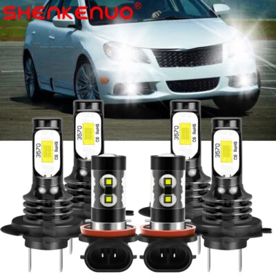 Combo faros antiniebla LED blancos para Suzuki Kizashi 6X 6000K 2009-2016 Foto 1 de 4