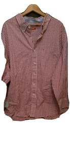 Izod Red Plaid Long Sleeve Shirt 3XL - Picture 1 of 6