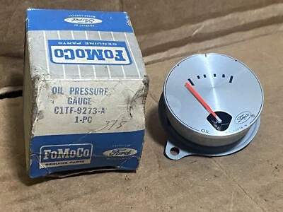 Manómetro de presión de aceite Ford C1TF-9273-A K-S 58576 N -- 1961-1964 camioneta F100 -- Nuevo de Lote Antiguo Foto 1 de 4