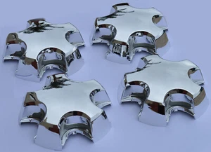 Holden VE VF Commodore CHROME Pursuit Chaser Interceptor Centre Caps SET 16" - Picture 1 of 2