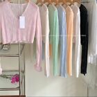 Summer Hollow Out  Blouses Loose Sunscreen Clothing New Knitwear Tops  Women