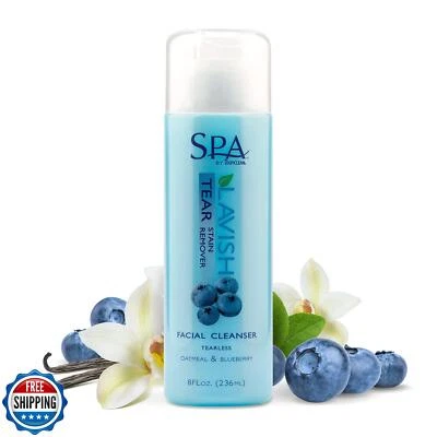 TropiClean SPA Tear Stain Remover for Dogs | Blueberry Facial Shampoo | Odor  - Image 1 of 4