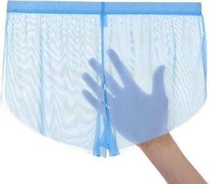 Mens Mesh See Through Boxers Soft Sheer Trunk Refreshing Ultra-thin Loose Shorts - Picture 1 of 47