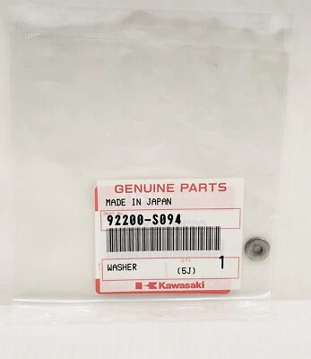 正品川崎 KFX50 KFX80 KFX400 原始设备制造商警告标签洗衣机 92200-S094 全新 — 第 1/3 张图片